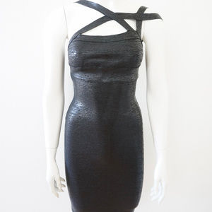 Herve Leger Black Bandage Dress
